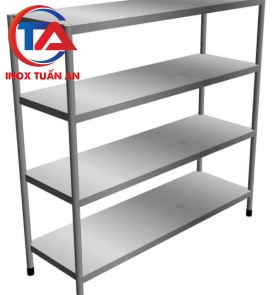 KỆ INOX PHẲNG 4 TẦNG